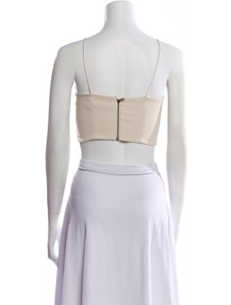 Alice + Olivia Square Neckline Sleeveless Crop Top