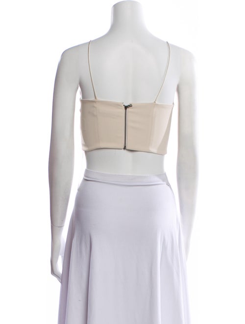 Alice + Olivia Square Neckline Sleeveless Crop Top