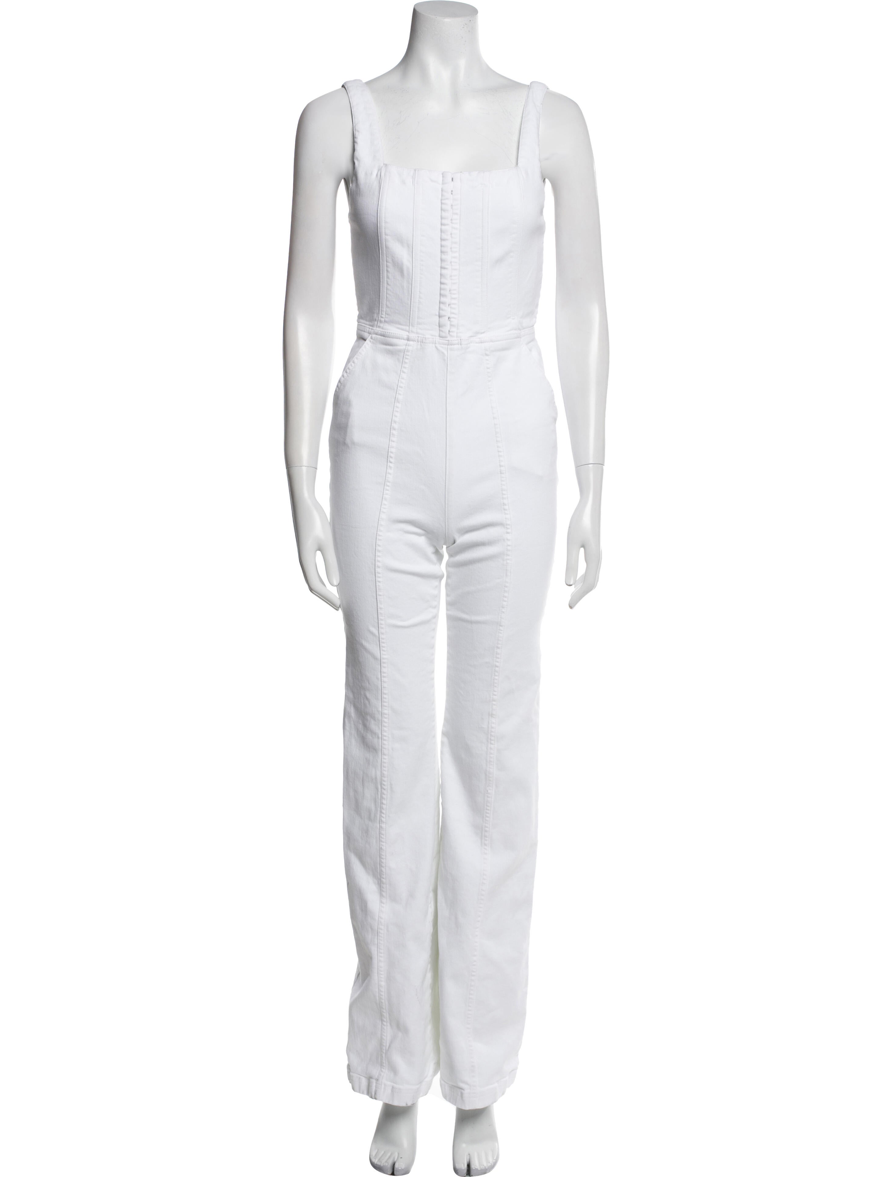 Alice + Olivia Square Neckline Jumpsuit