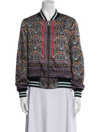 Alice + Olivia Printed Bomber Jacket