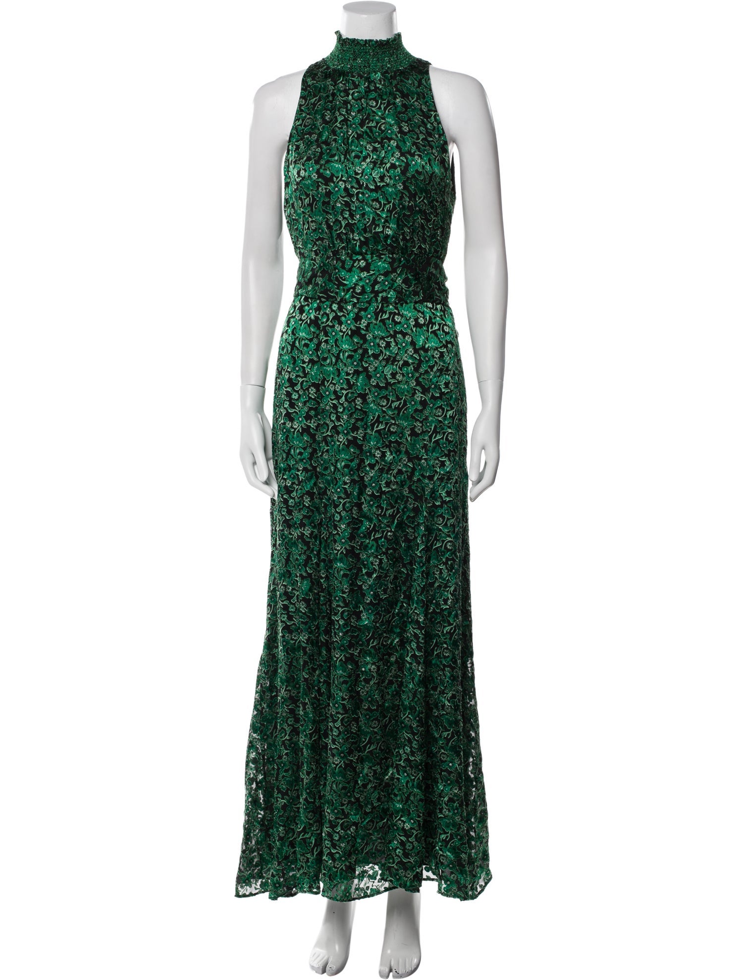 Alice + Olivia Floral Print Long Dress