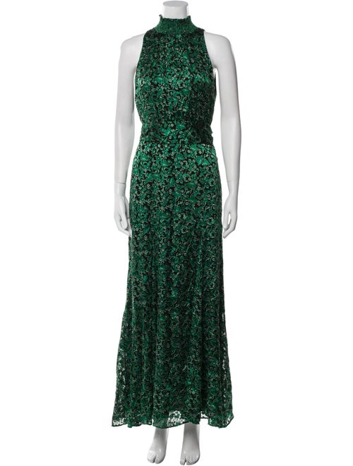 Alice + Olivia Floral Print Long Dress