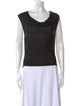 Alice + Olivia Cowl Neck Sleeveless Top