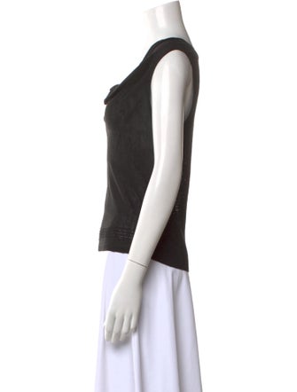 Alice + Olivia Cowl Neck Sleeveless Top