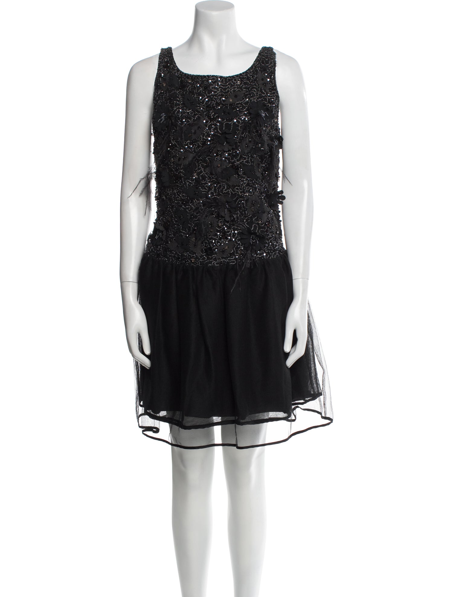 Alice + Olivia Scoop Neck Mini Dress