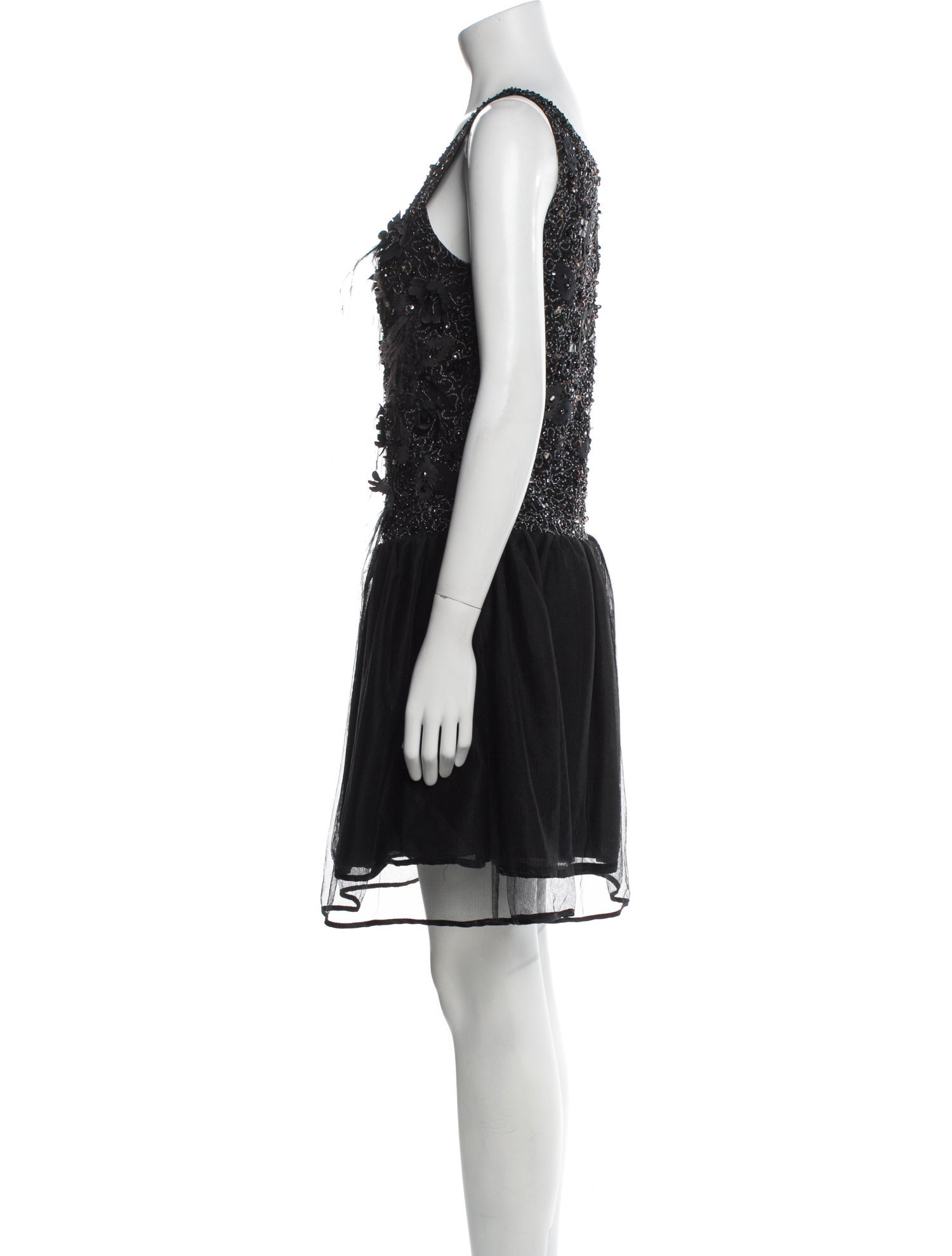 Alice + Olivia Scoop Neck Mini Dress