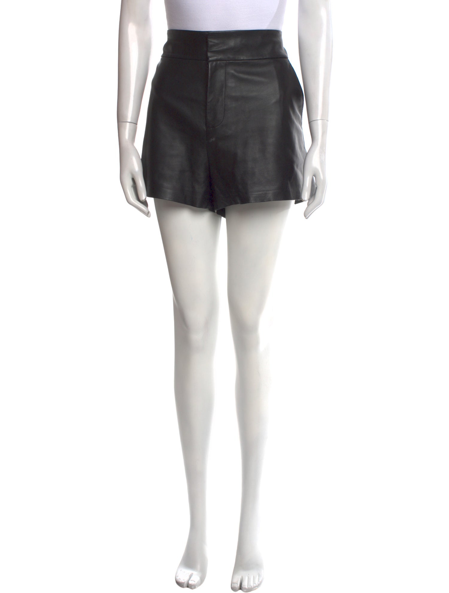 Alice + Olivia Leather Mini Shorts