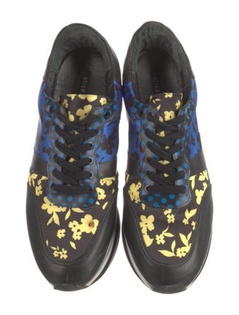 Alice + Olivia Leather Polka Dot Print Sneakers