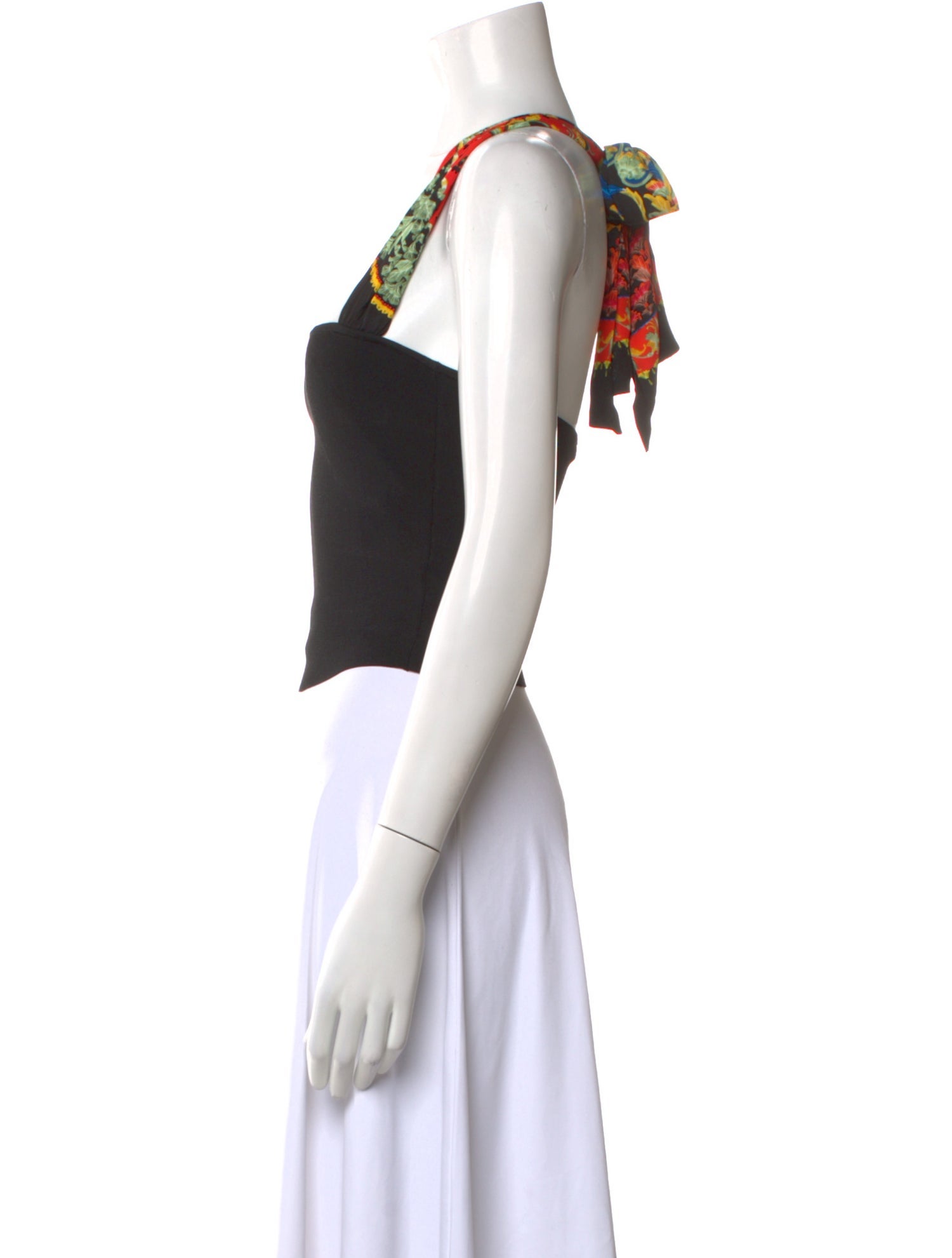 Alice + Olivia Square Neckline Sleeveless Crop Top