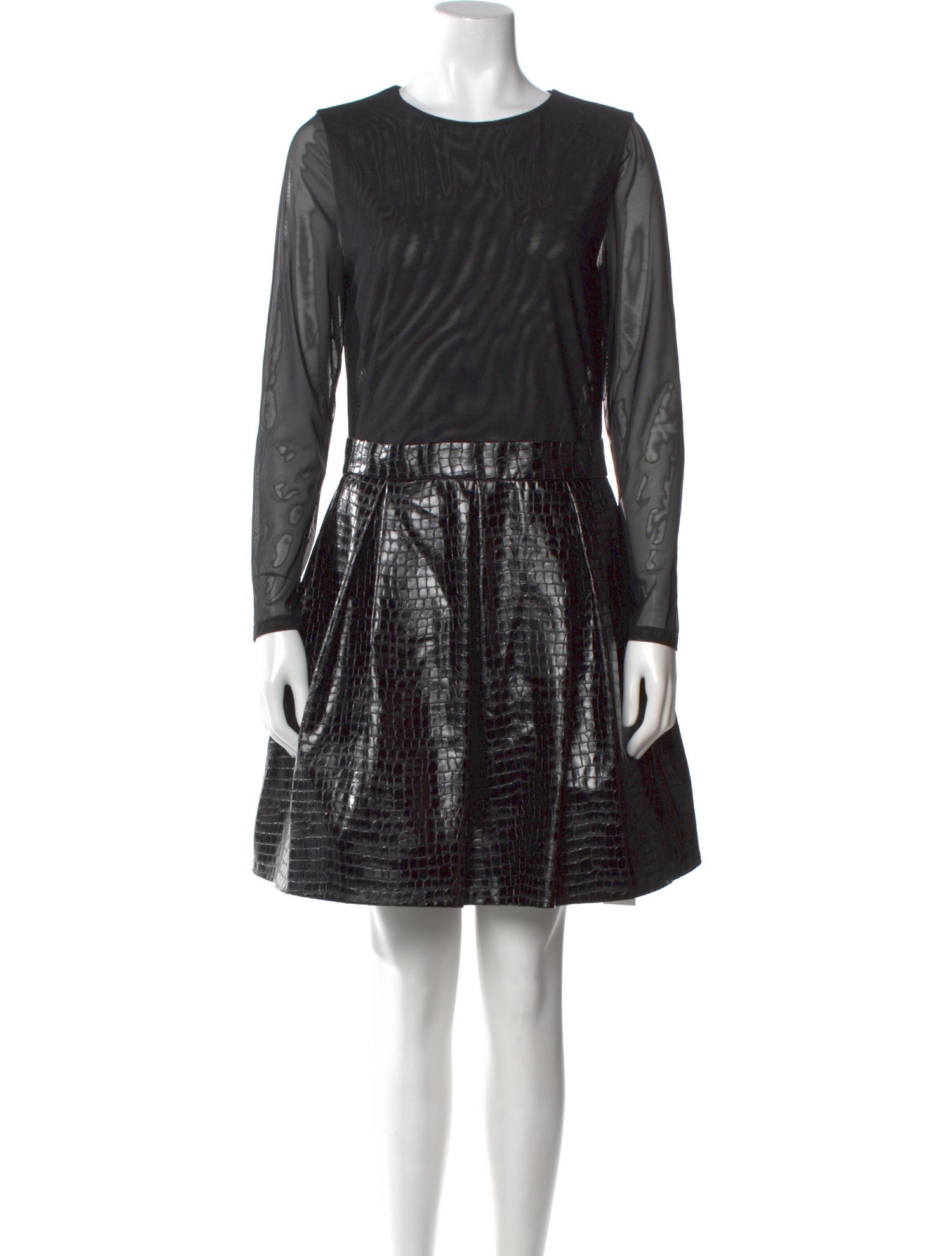 Alice + Olivia Scoop Neck Mini Dress