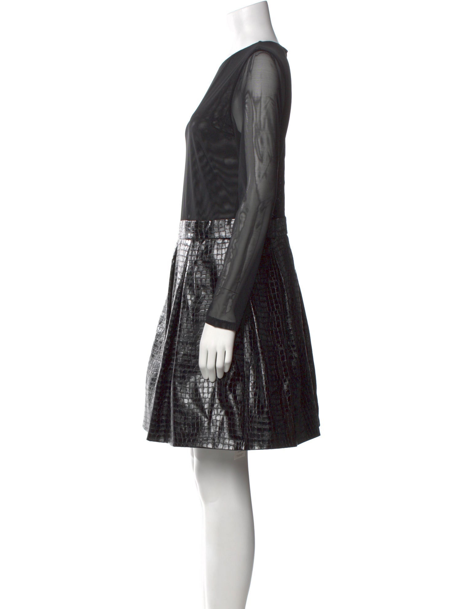 Alice + Olivia Scoop Neck Mini Dress