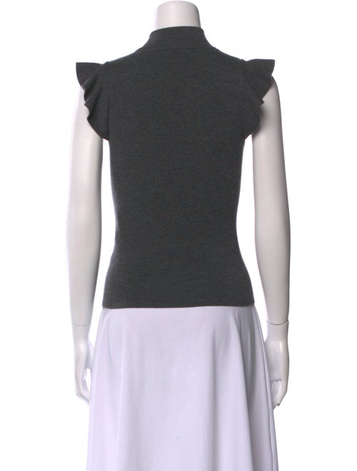 Alice + Olivia Wool Mock Neck Top