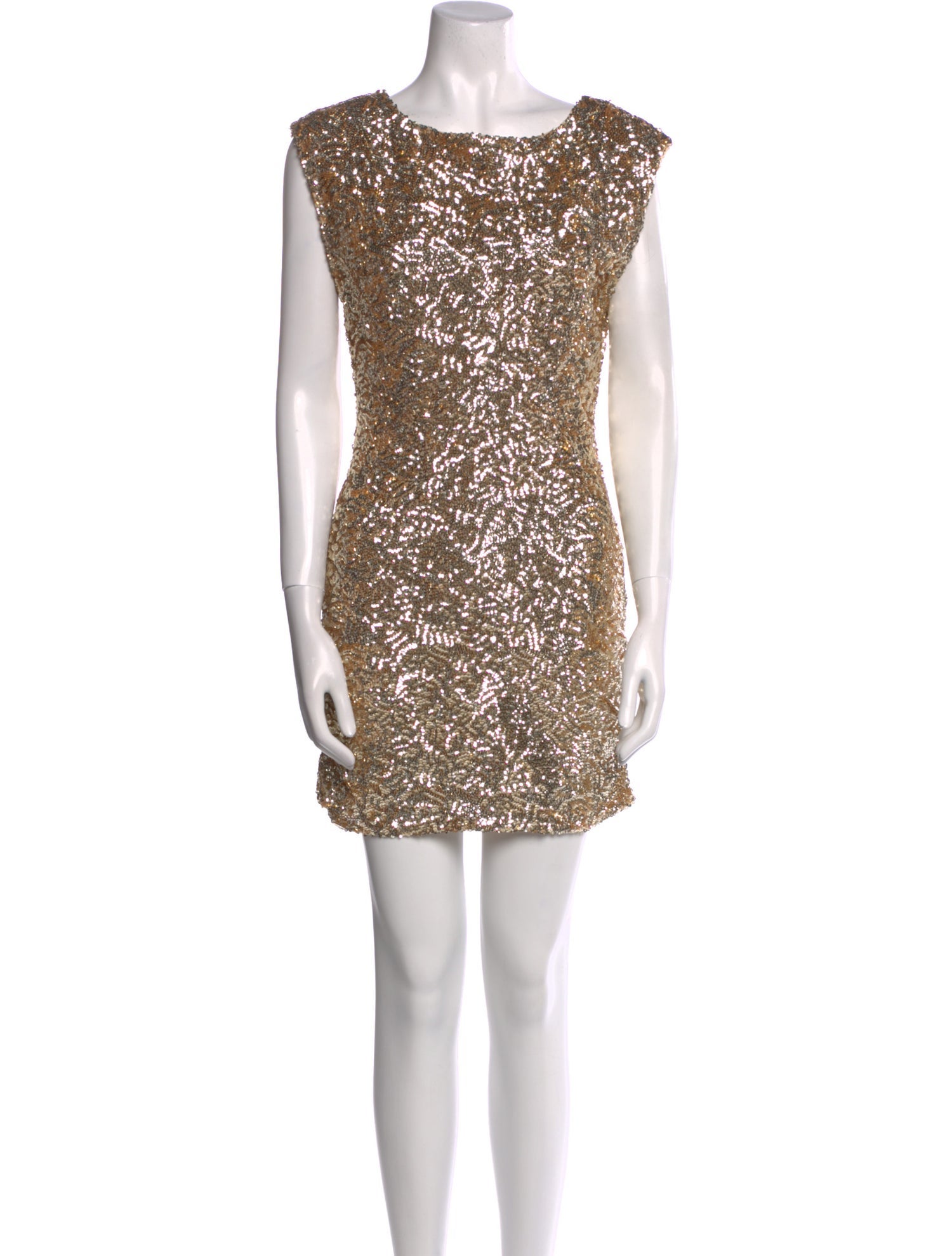 Alice + Olivia Bateau Neckline Mini Dress