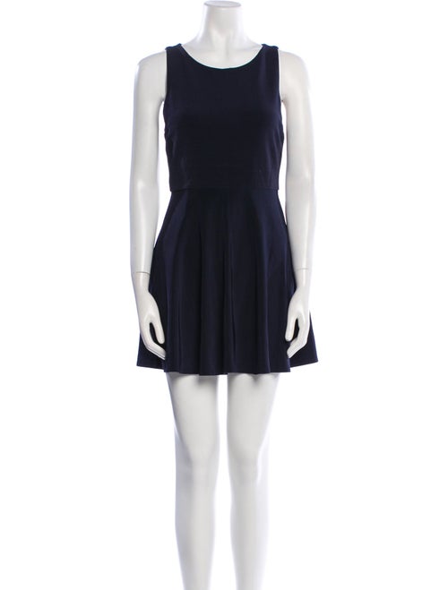 Alice + Olivia Scoop Neck Mini Dress