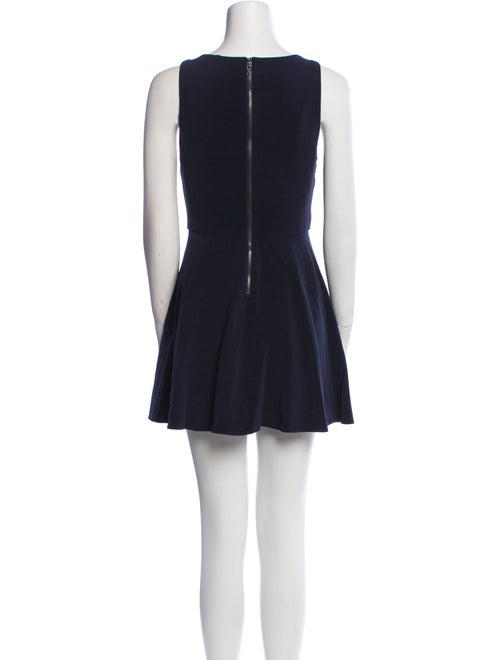 Alice + Olivia Scoop Neck Mini Dress