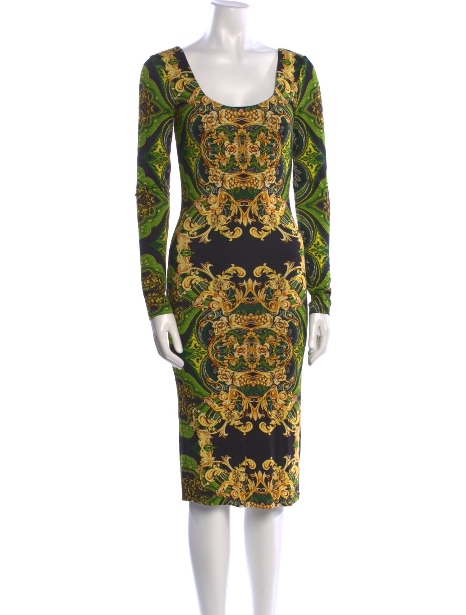 Alice + Olivia Paisley Print Midi Length Dress