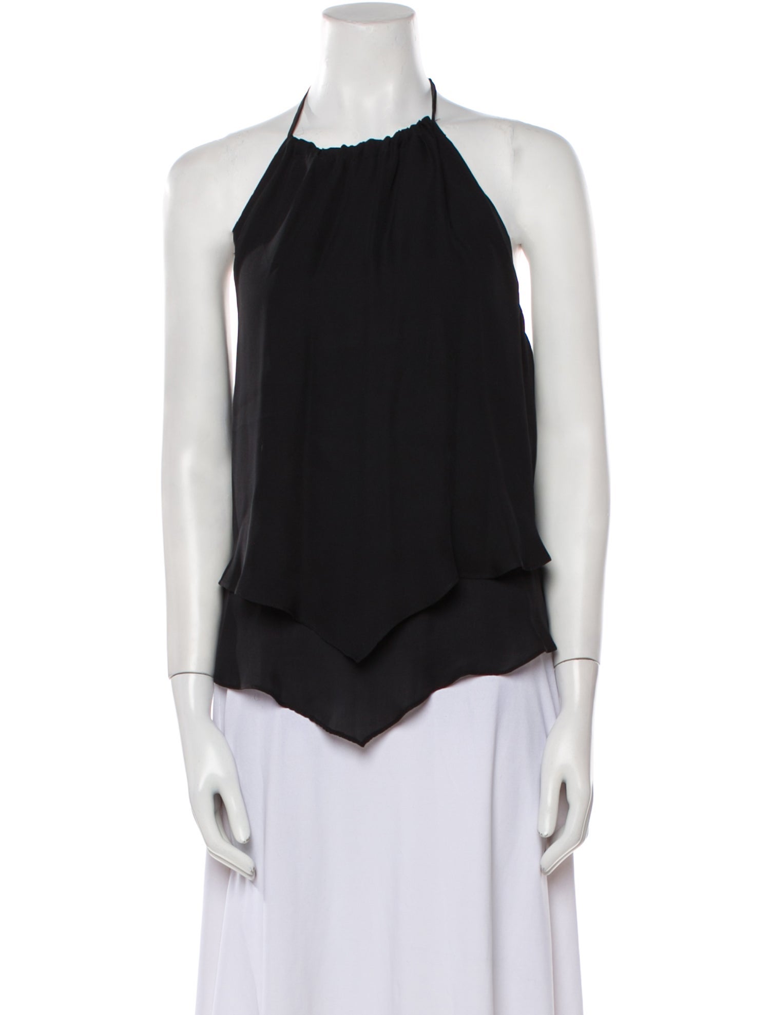 Alice + Olivia Silk Halterneck Blouse