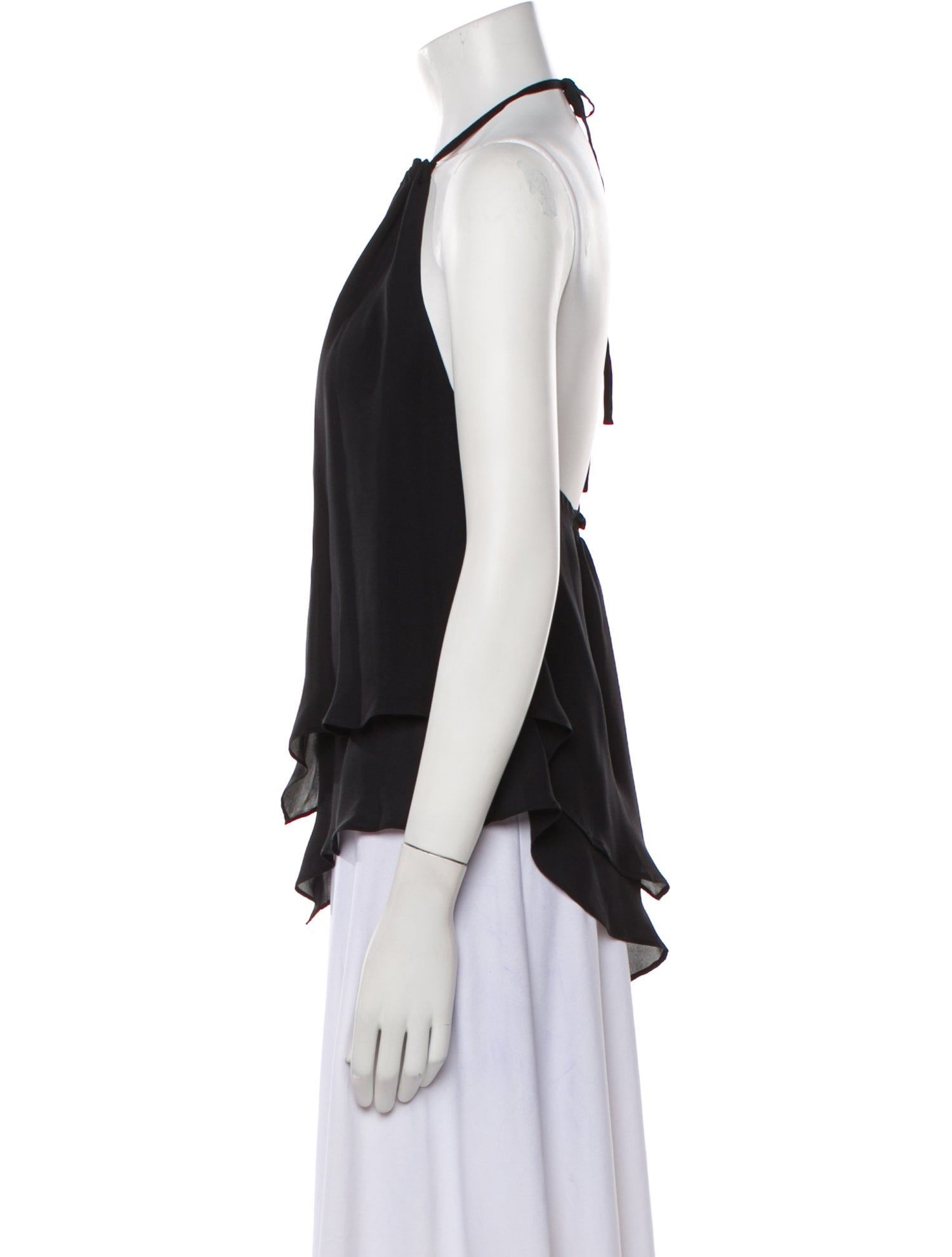 Alice + Olivia Silk Halterneck Blouse