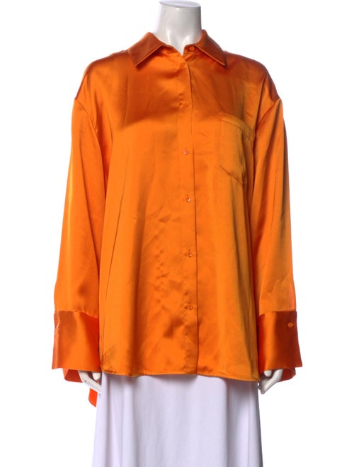 Alice + Olivia Long Sleeve Button-Up Top