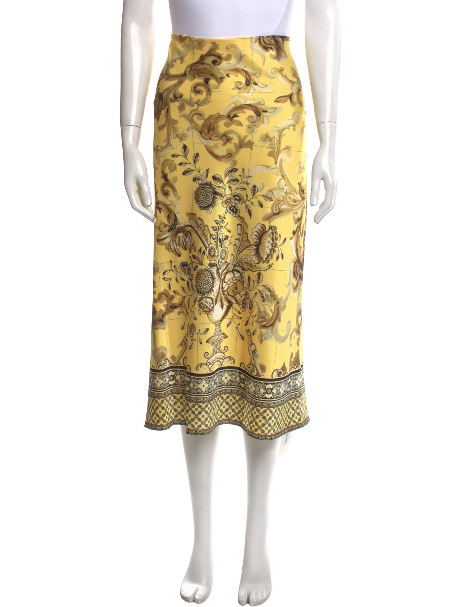 Alice + Olivia Floral Print Midi Length Skirt w/ Tags