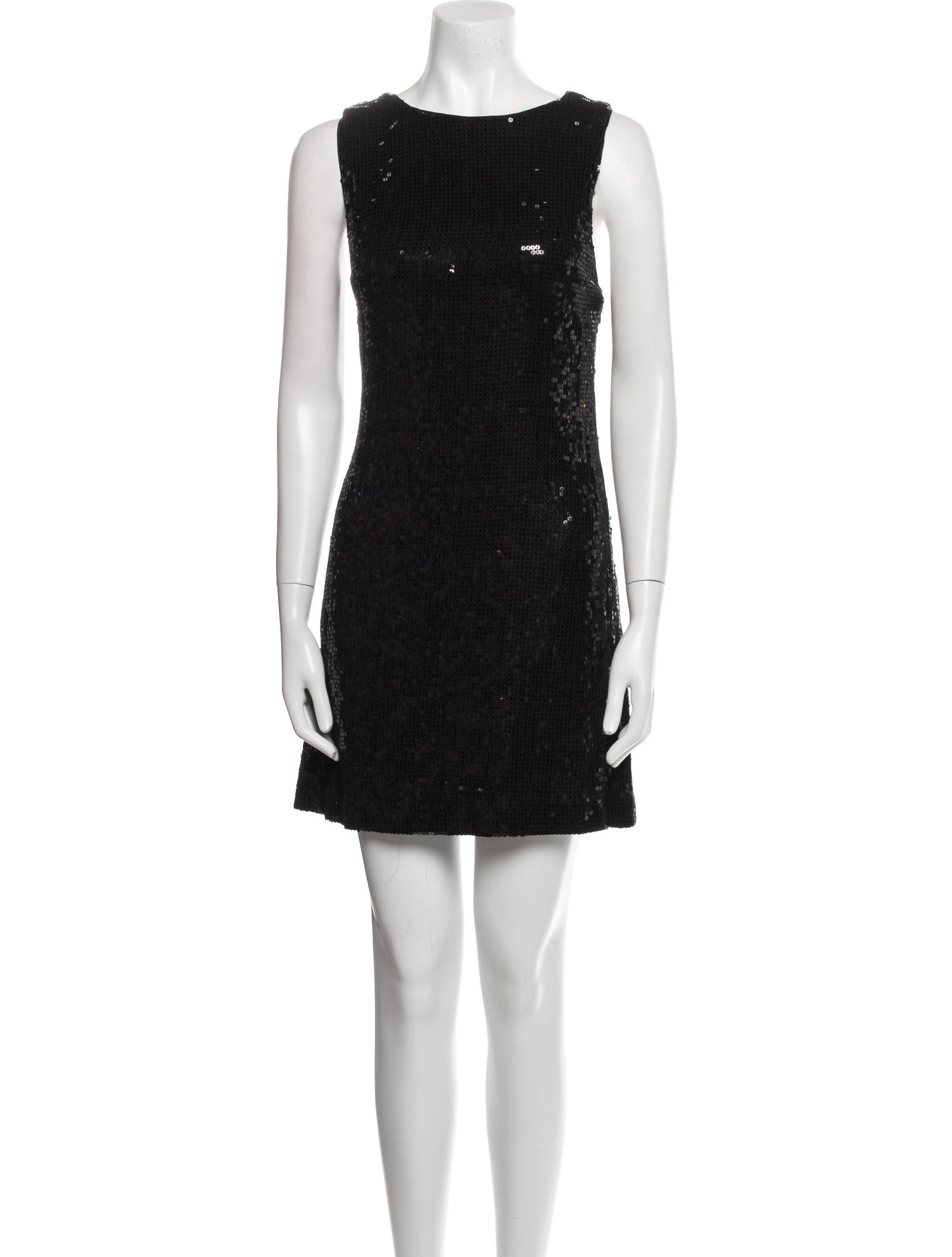 Alice + Olivia Bateau Neckline Mini Dress