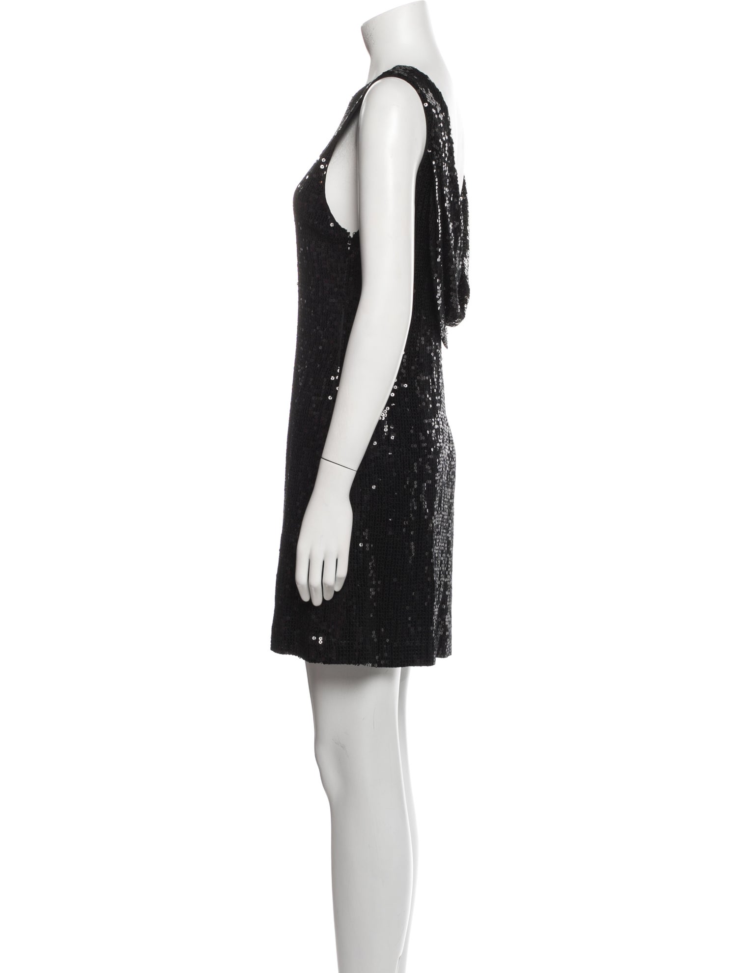 Alice + Olivia Bateau Neckline Mini Dress