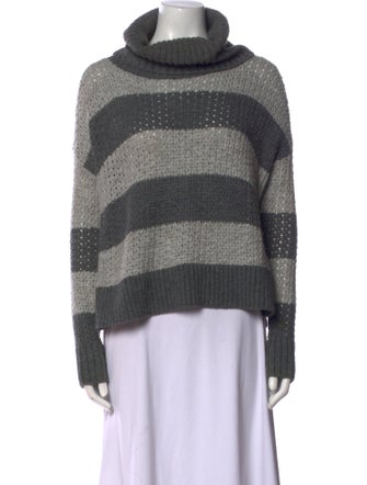 Alice + Olivia Striped Turtleneck Sweater
