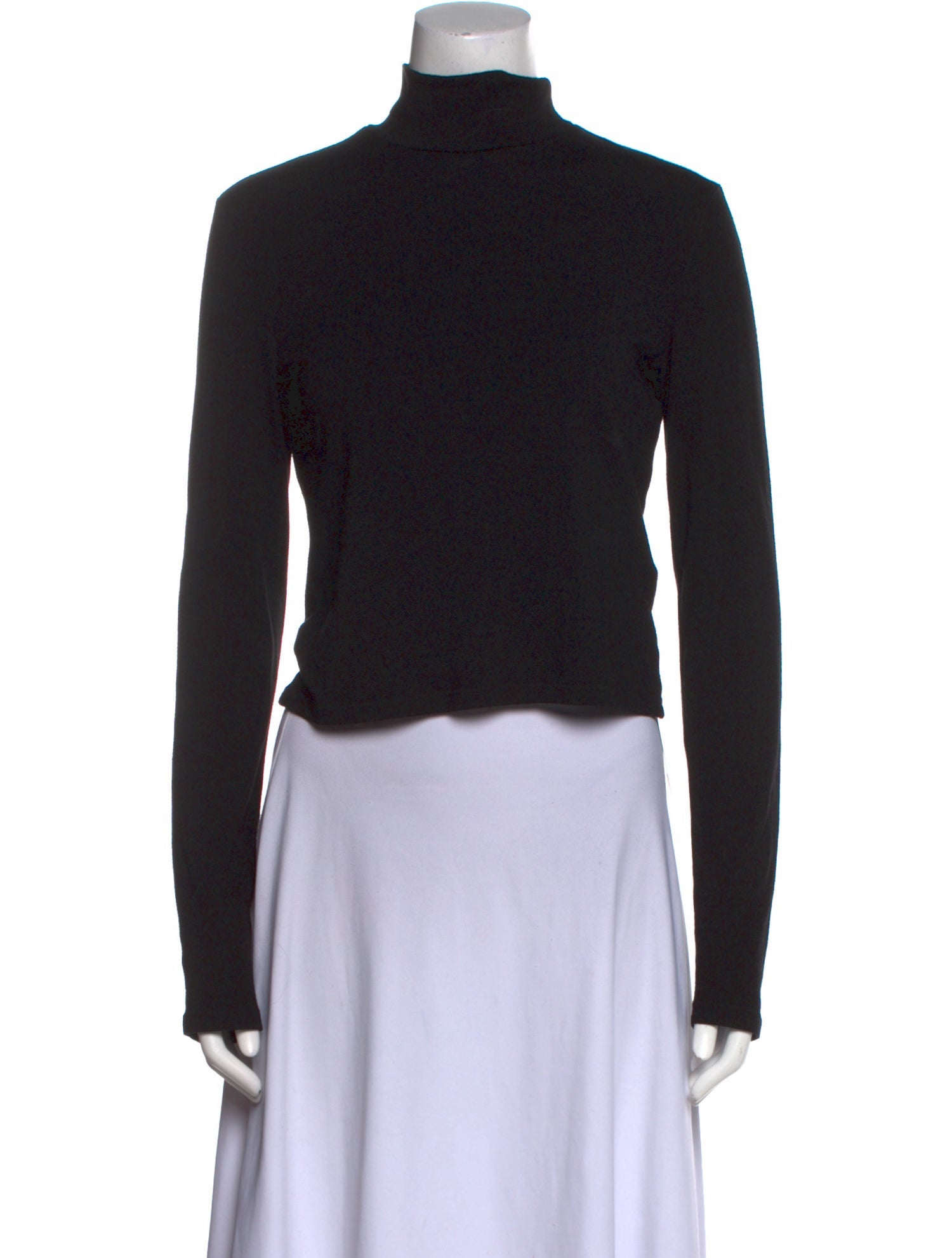 Alice + Olivia Turtleneck Long Sleeve Crop Top