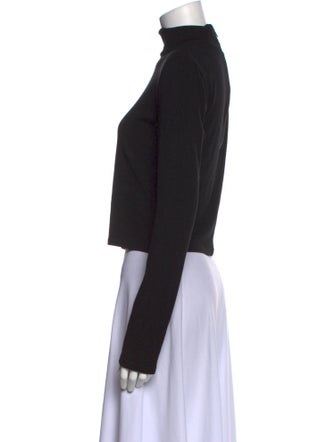 Alice + Olivia Turtleneck Long Sleeve Crop Top