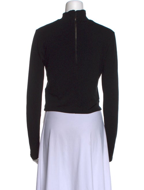 Alice + Olivia Turtleneck Long Sleeve Crop Top
