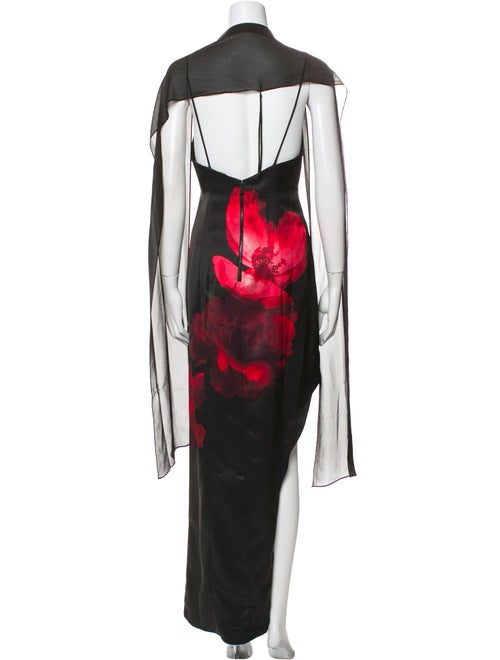 Alice + Olivia Floral Print Long Dress