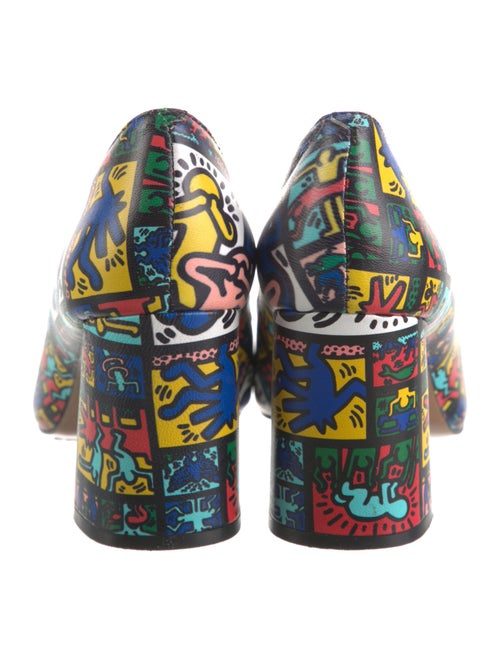 Alice + Olivia Leather Printed Pumps