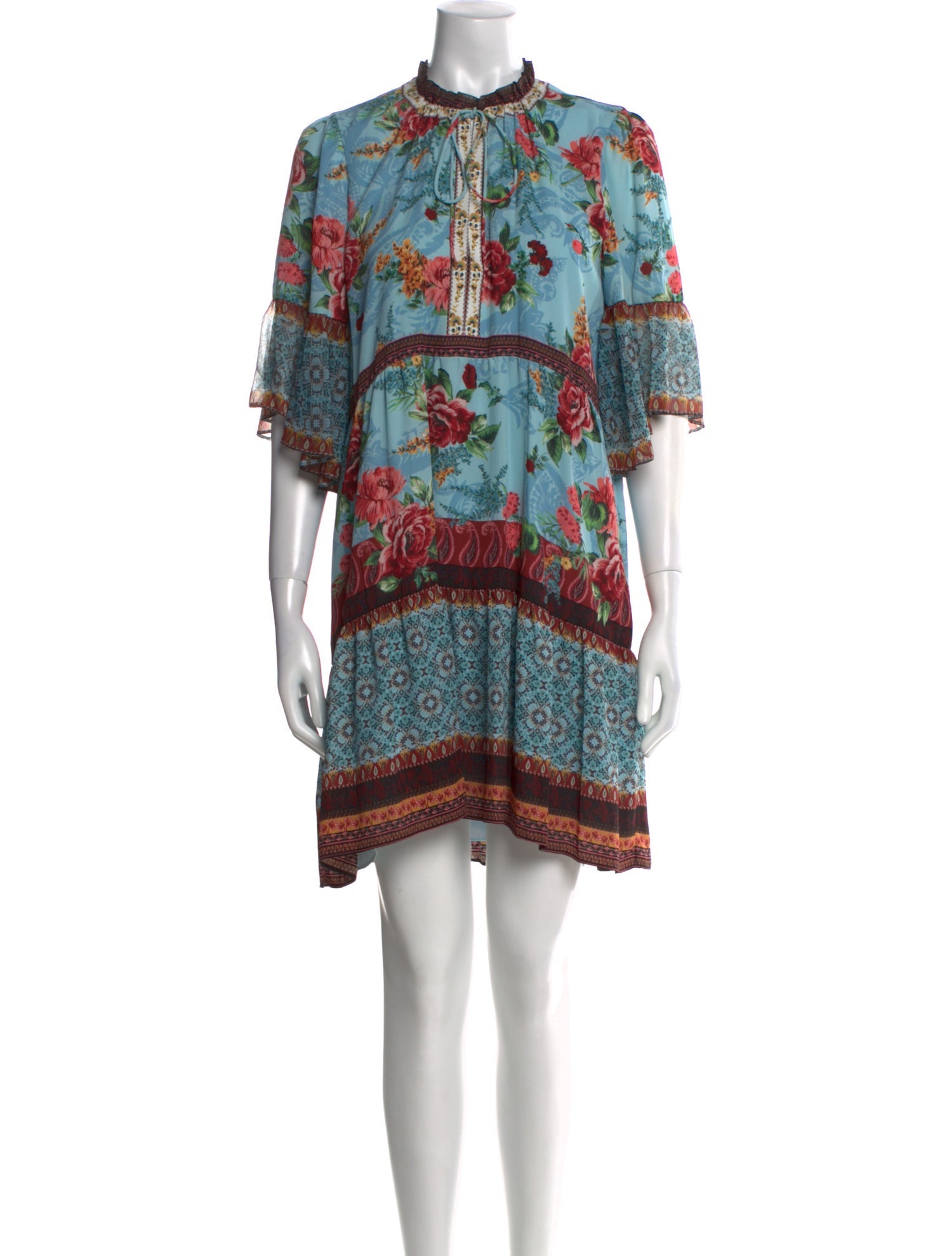 Alice + Olivia Printed Mini Dress w/ Tags