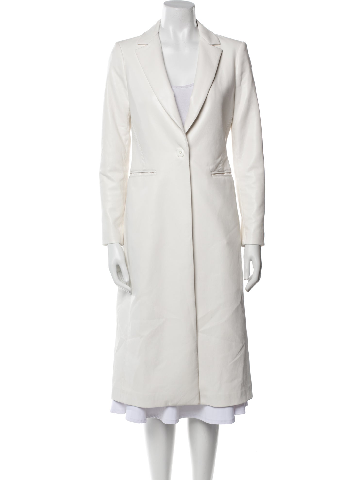 Alice + Olivia Faux Leather Trench Coat