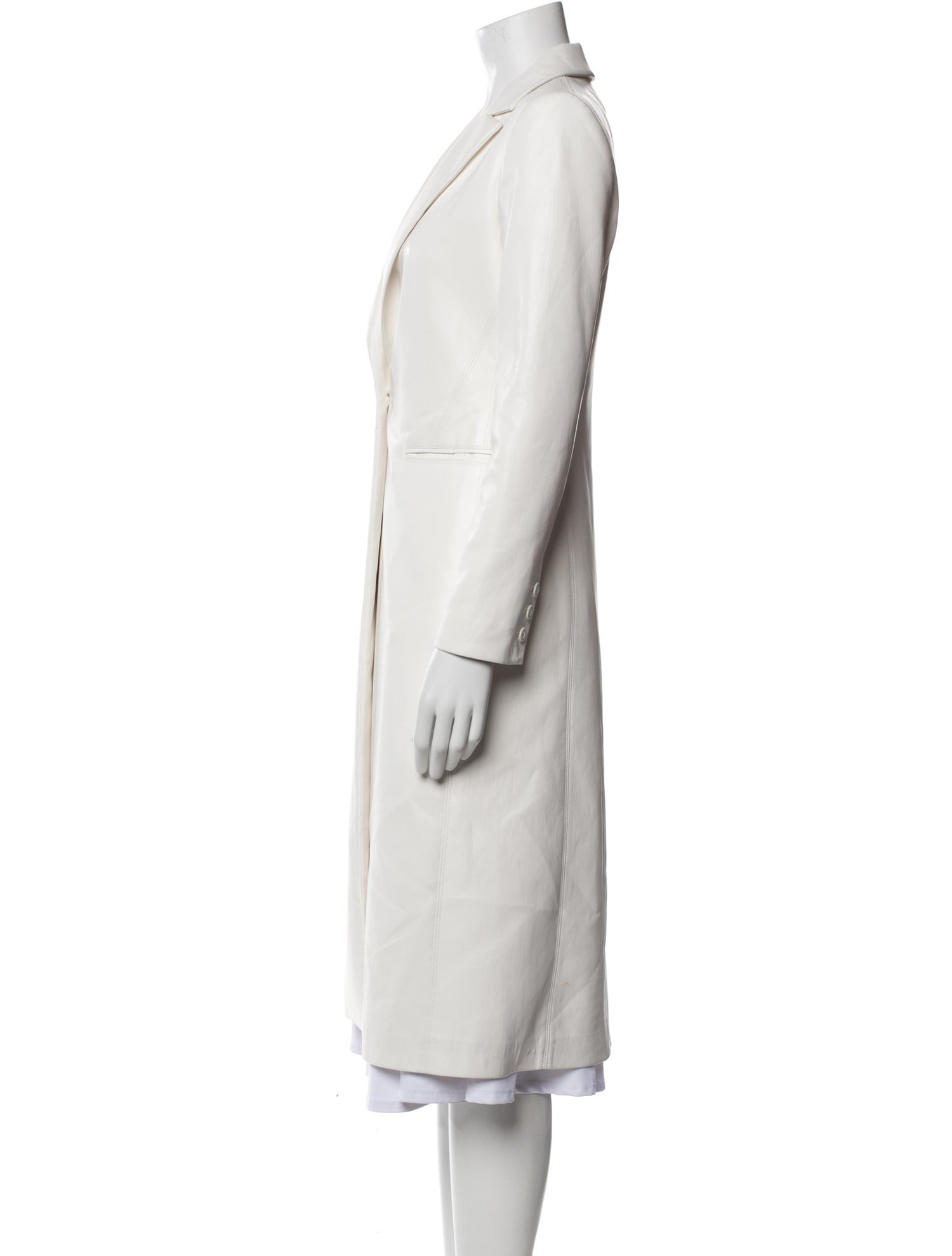 Alice + Olivia Faux Leather Trench Coat