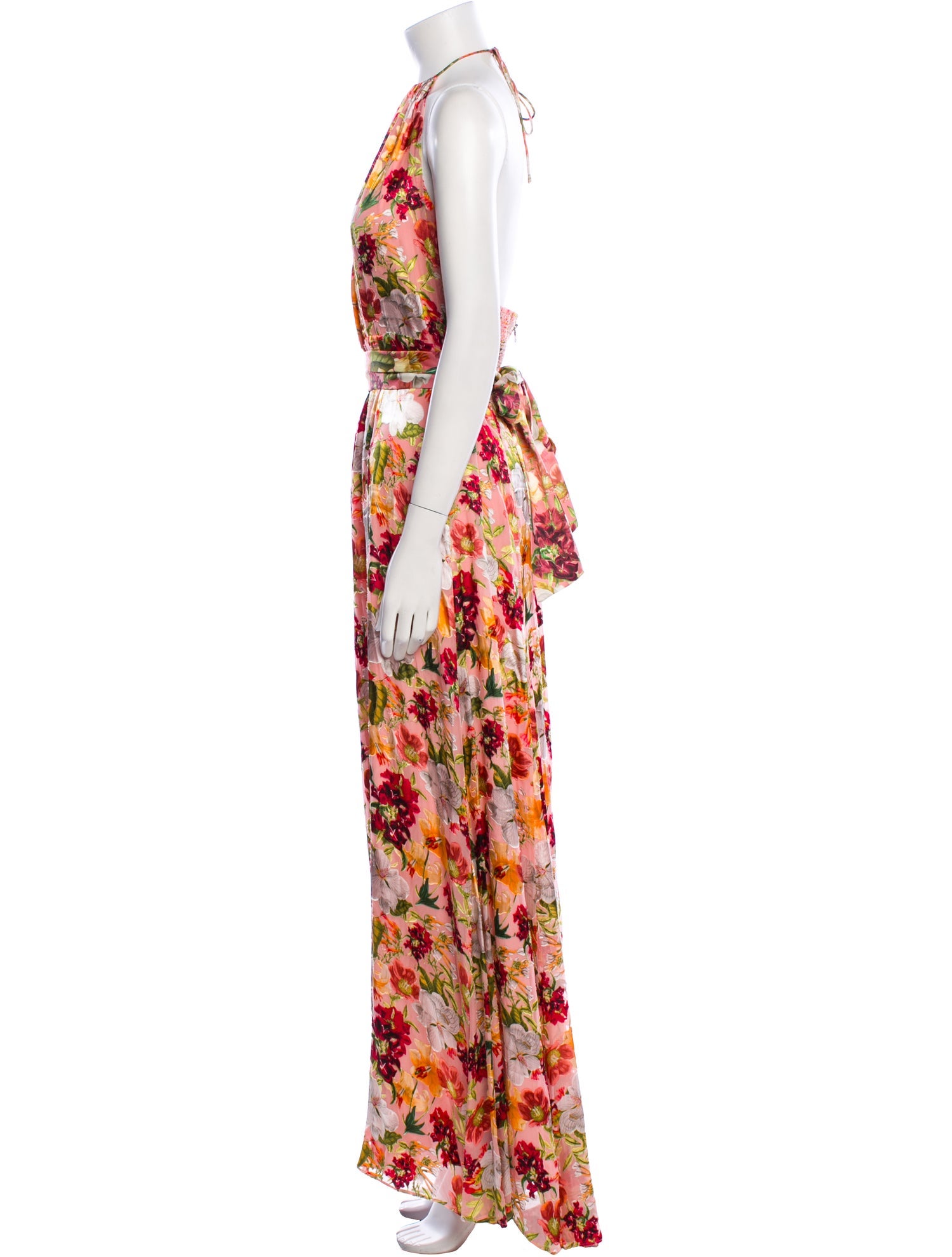 Alice + Olivia Floral Print Long Dress