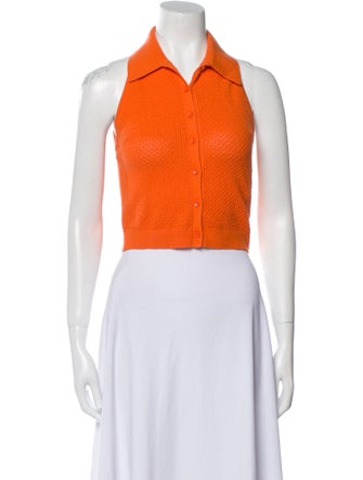 Alice + Olivia Halterneck Sleeveless Crop Top