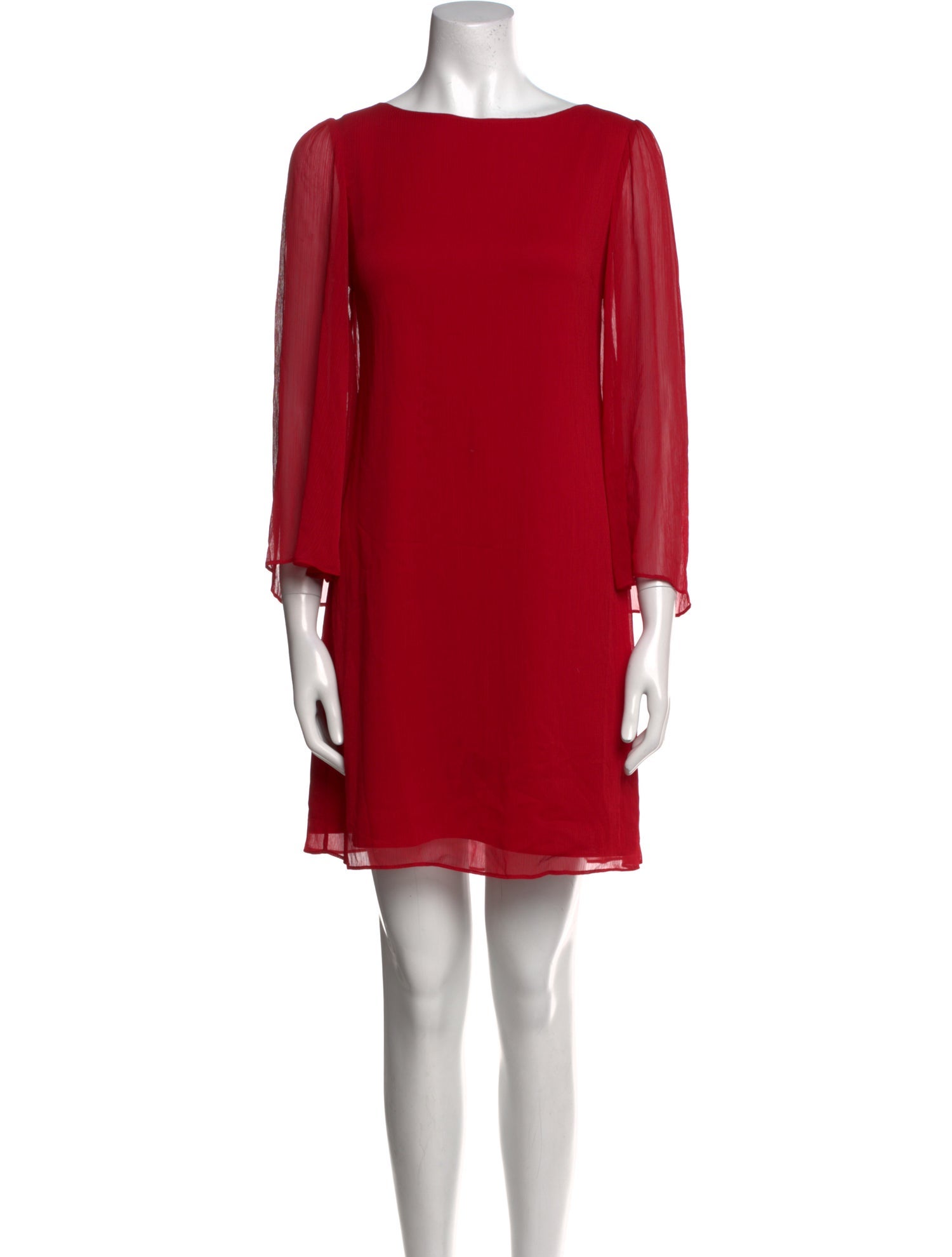 Alice + Olivia Bateau Neckline Mini Dress