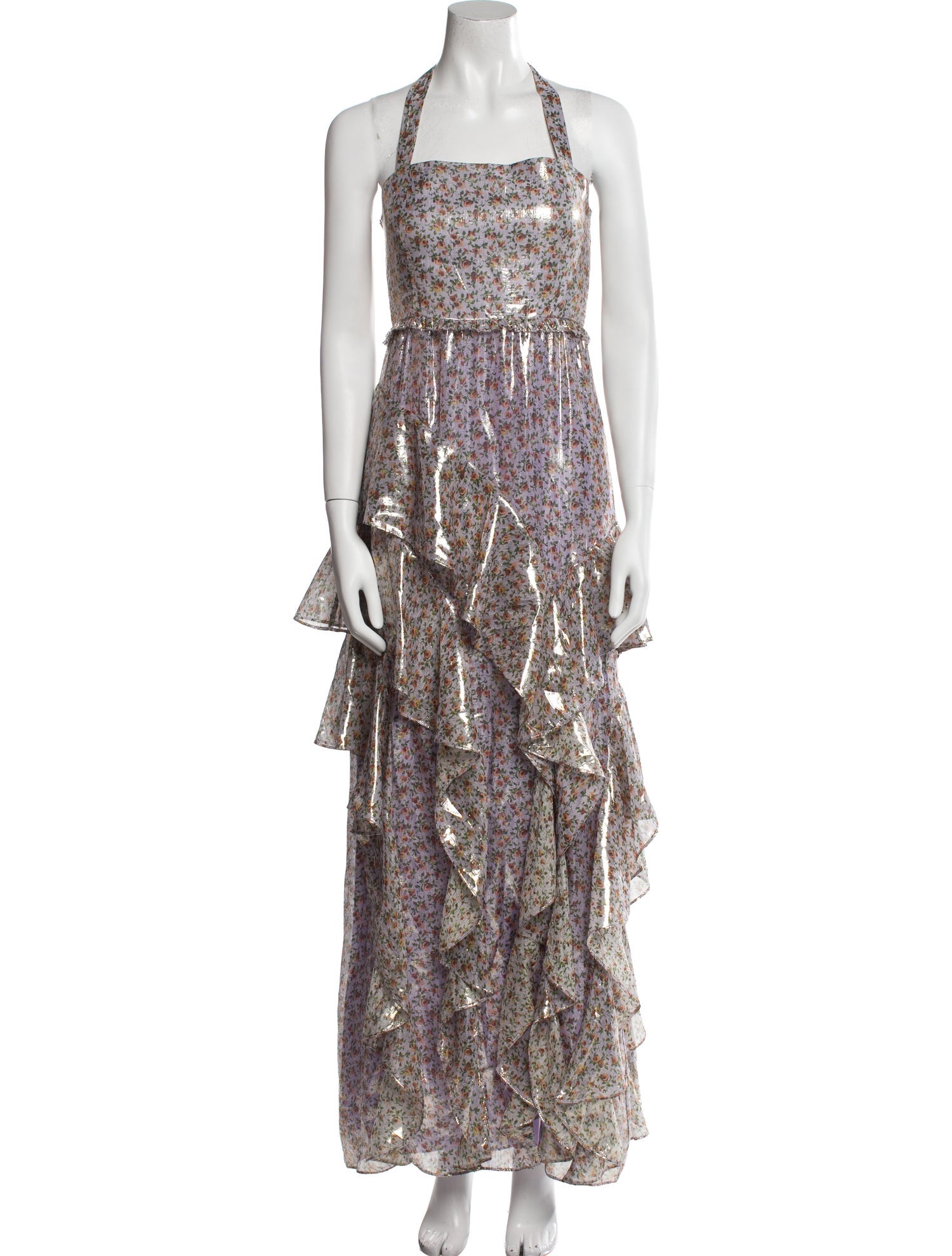 Alice + Olivia Silk Long Dress