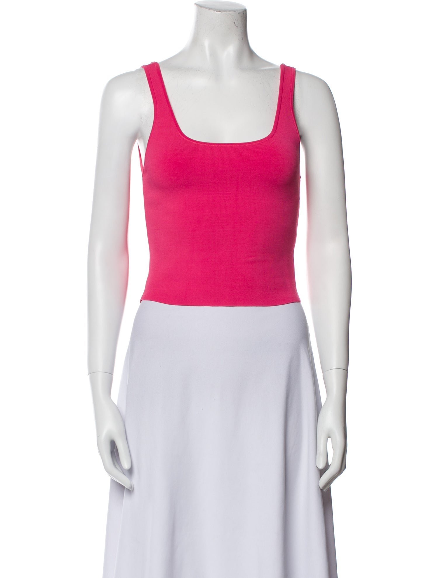 Alice + Olivia Square Neckline Sleeveless Crop Top