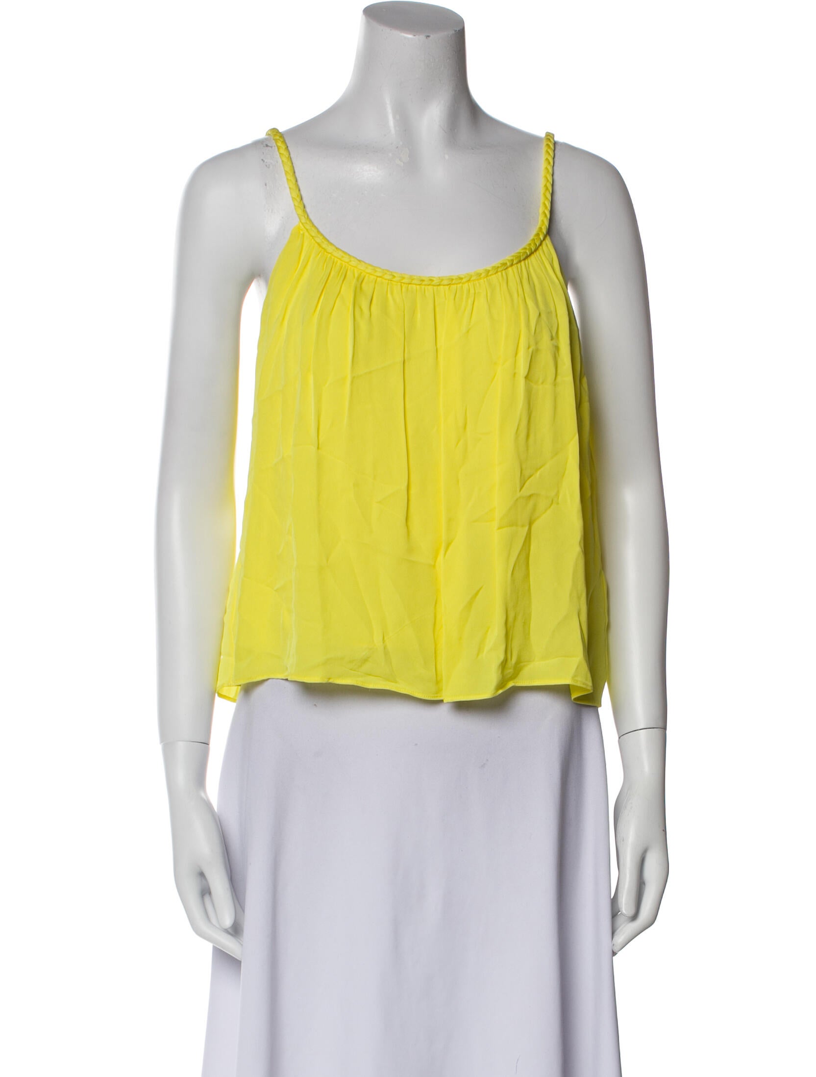 Alice + Olivia Scoop Neck Sleeveless Crop Top