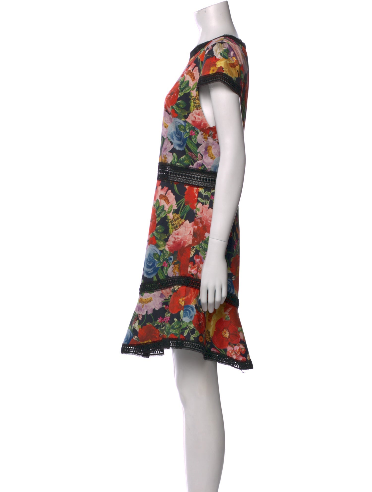 Alice + Olivia Floral Print Mini Dress