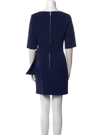 Alice + Olivia Bateau Neckline Mini Dress