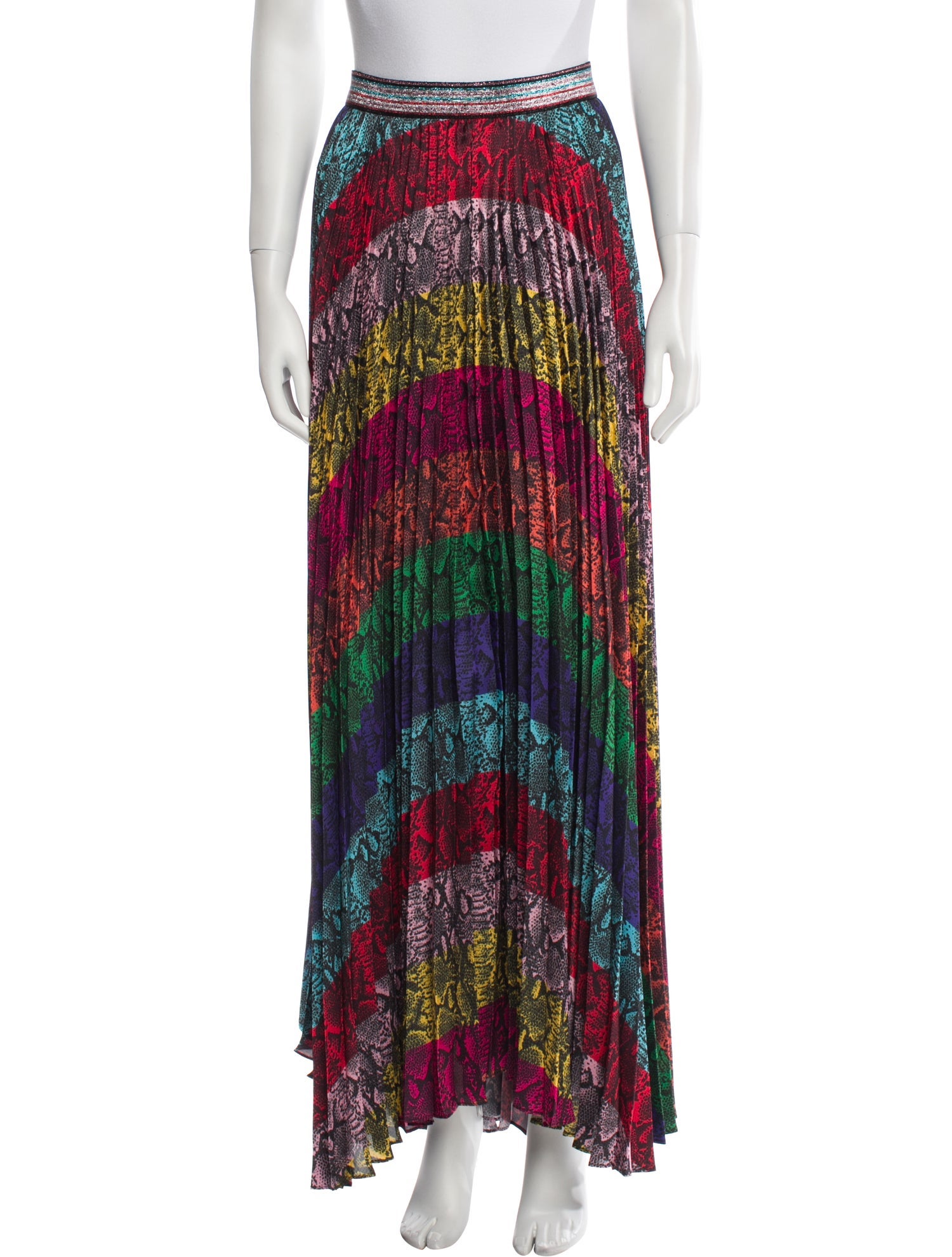Alice + Olivia Printed Long Skirt