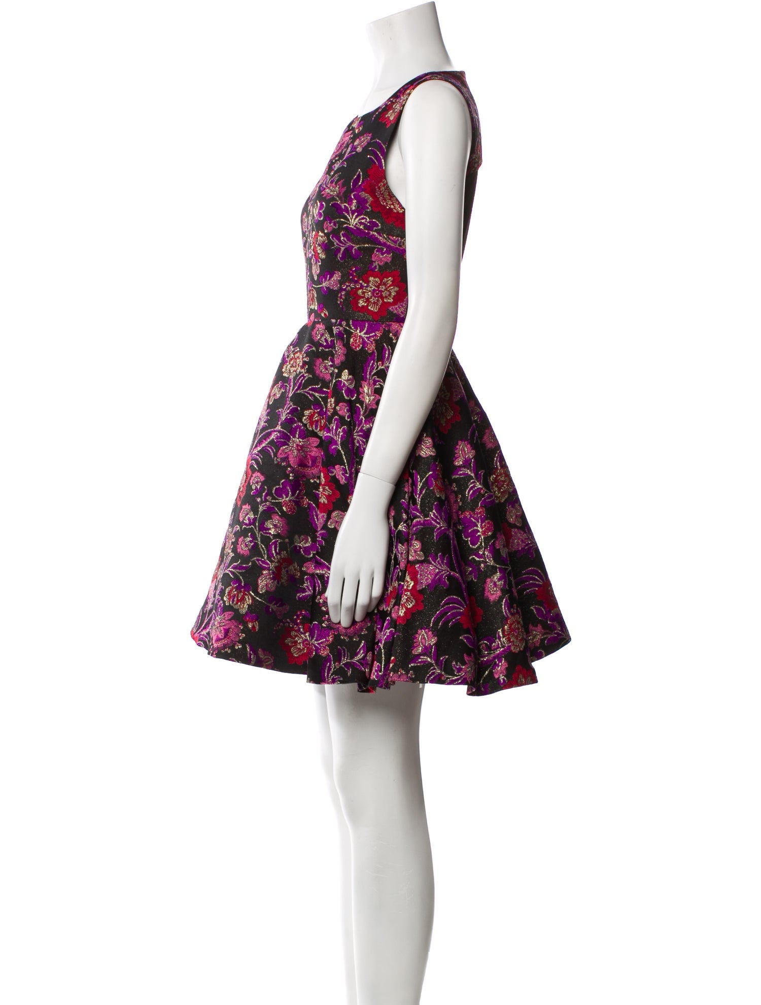 Alice + Olivia Floral Print Mini Dress