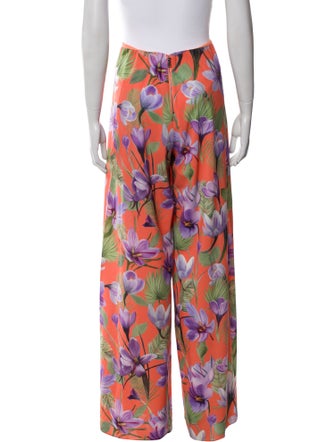 Alice + Olivia Printed Wide Leg Pants