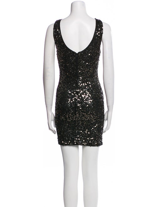 Alice + Olivia Bateau Neckline Mini Dress