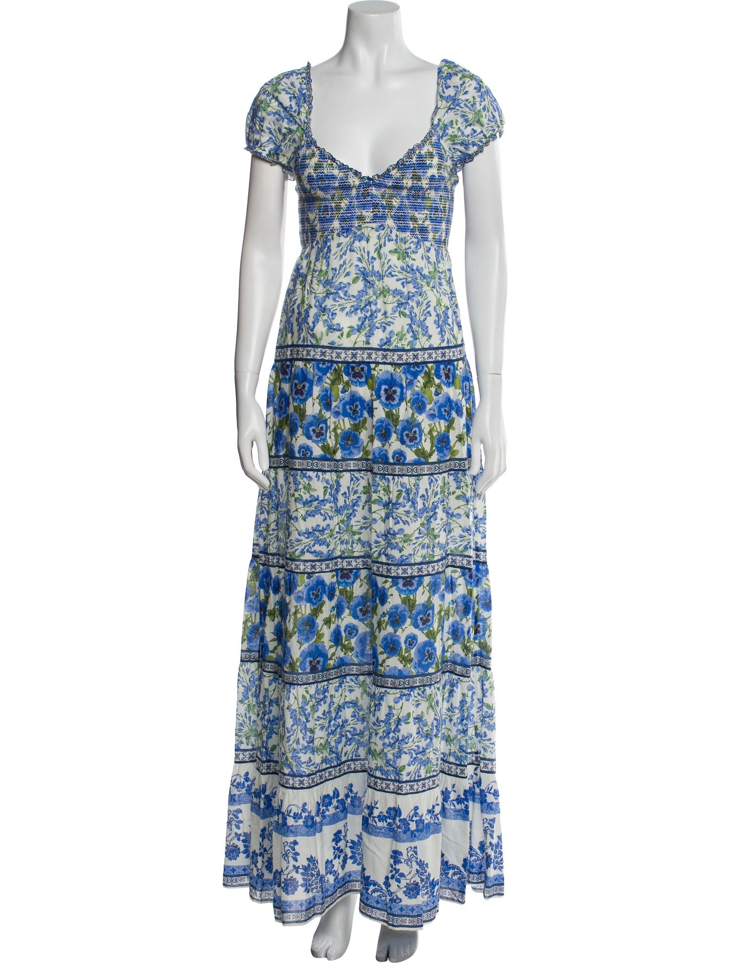 Alice + Olivia Floral Print Long Dress