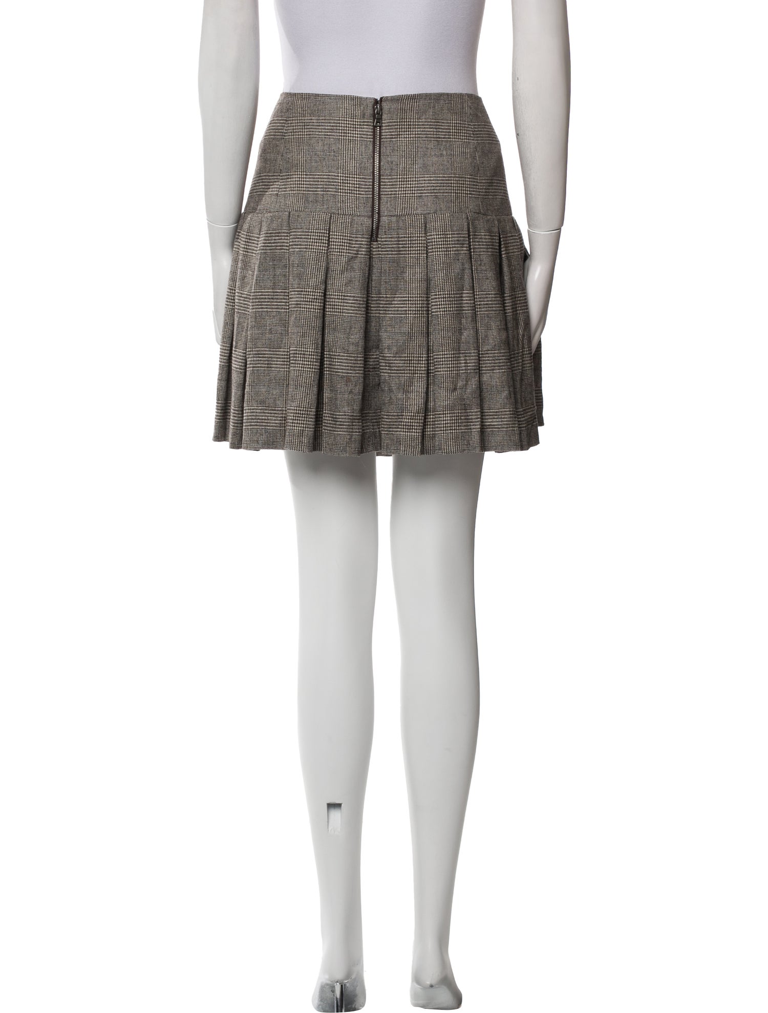 Alice + Olivia Plaid Print Mini Skirt