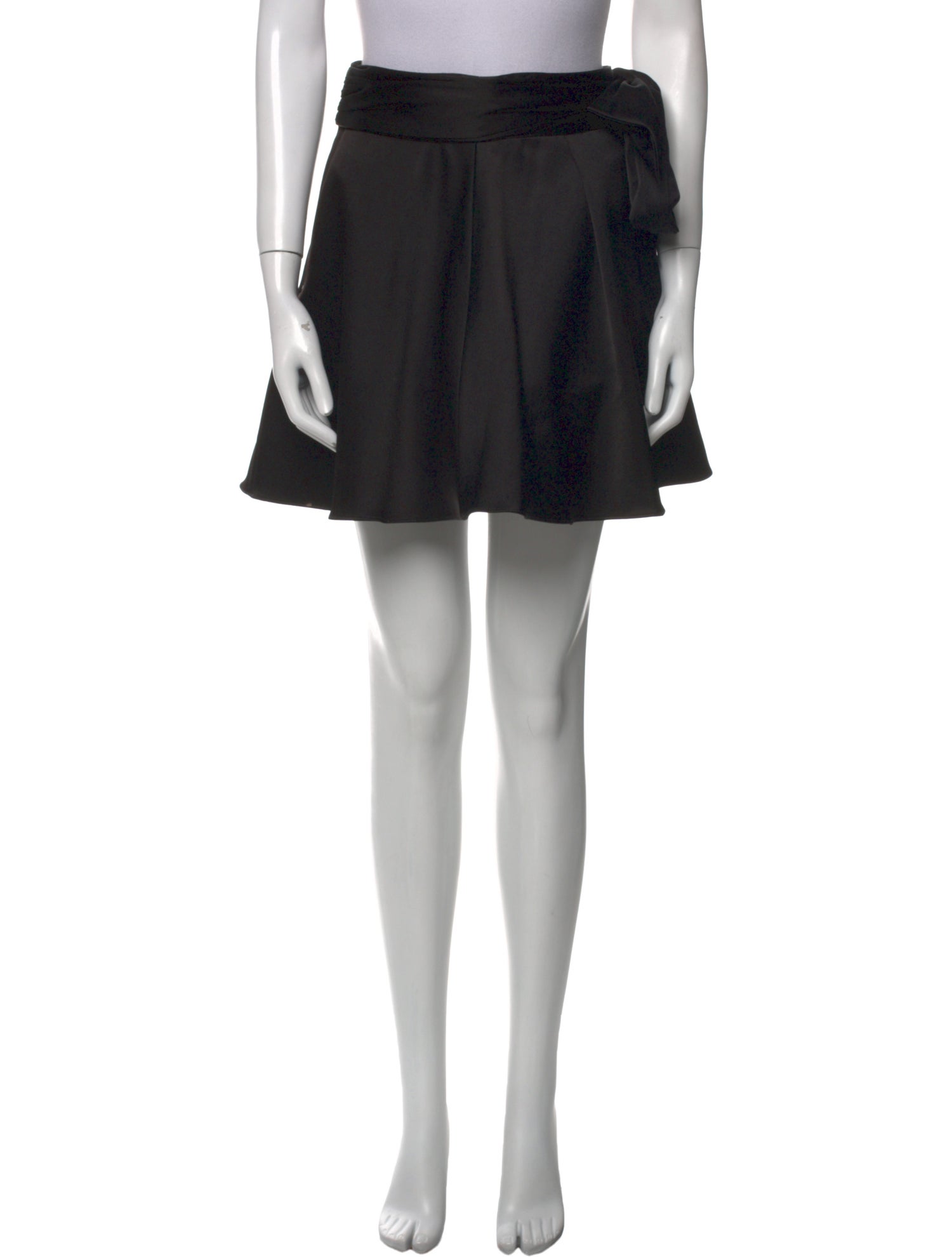 Alice + Olivia Pleated Accents Mini Skirt